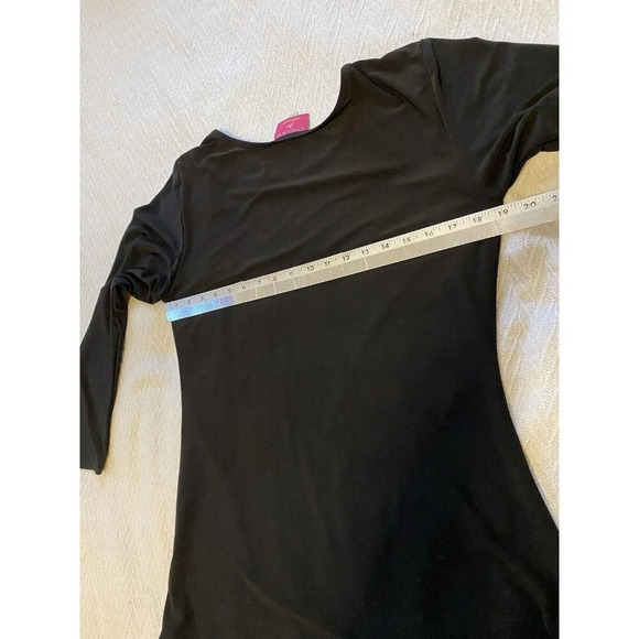 Concubine Women’s Long Black Lace Top Sz L Whimsigoth Witchy Artsy Stretchy Slim - Picture 6 of 13